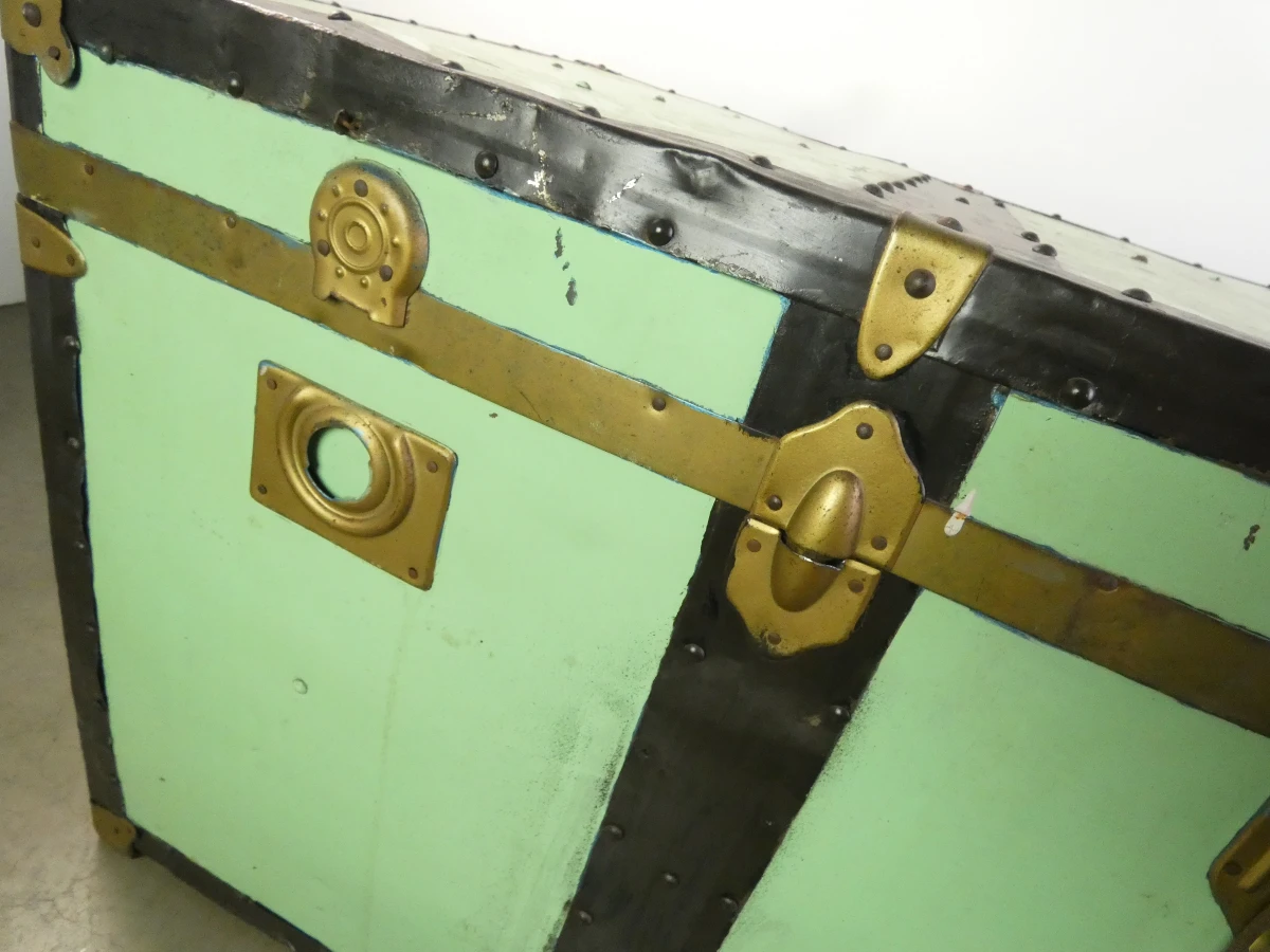 Grote vintage reiskoffer / kist in verschillende kleuren - foto 6