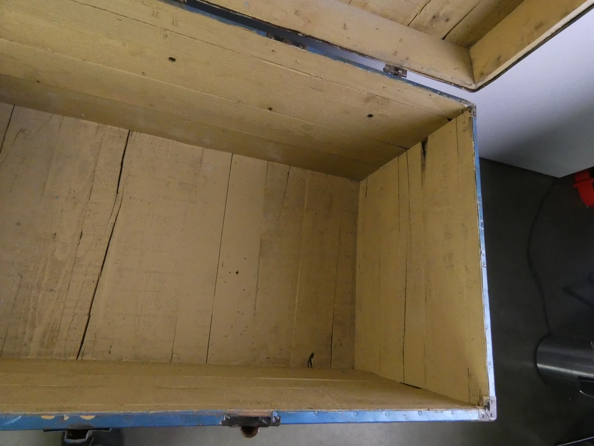 Grote vintage reiskoffer / kist in verschillende kleuren - foto 12