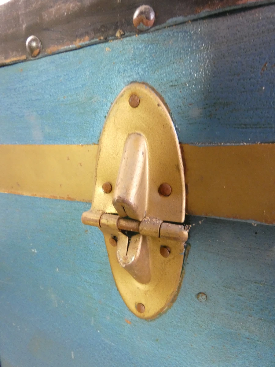 Grote vintage reiskoffer / kist in verschillende kleuren - foto 21