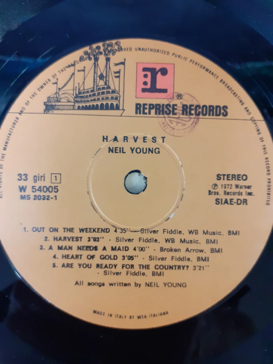 Vinyl: Neil Young - Harvest - foto 4