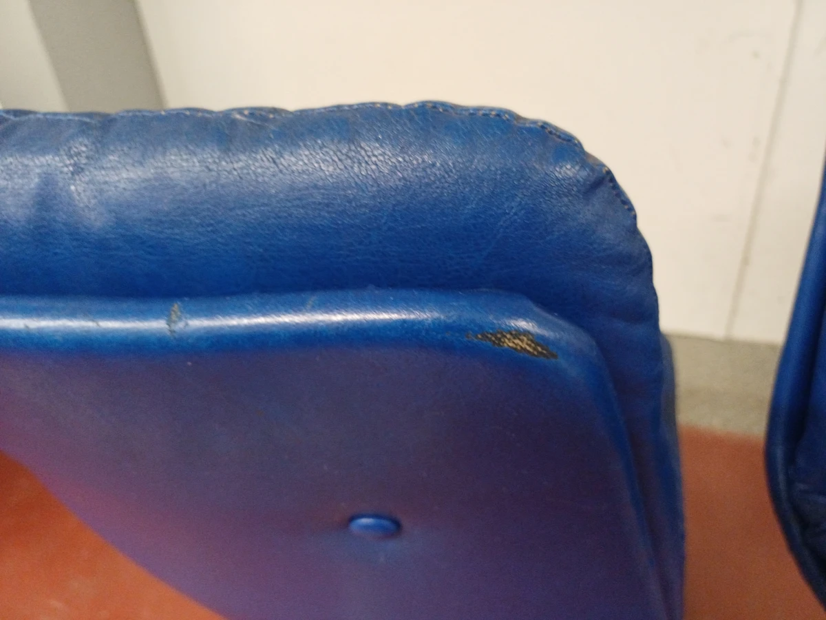 2 vintage blauwe designstoelen - foto 15