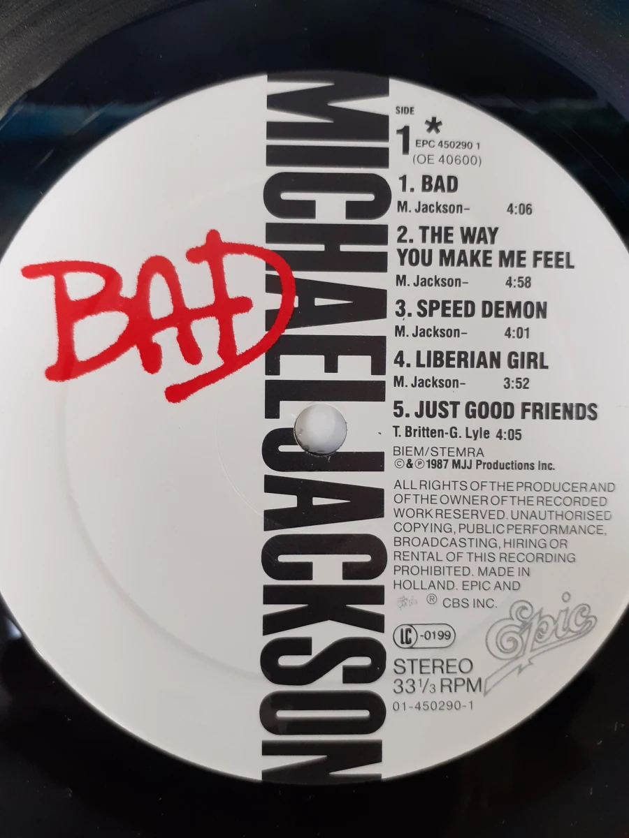 Vinyl: Michael Jackson - Bad - foto 6