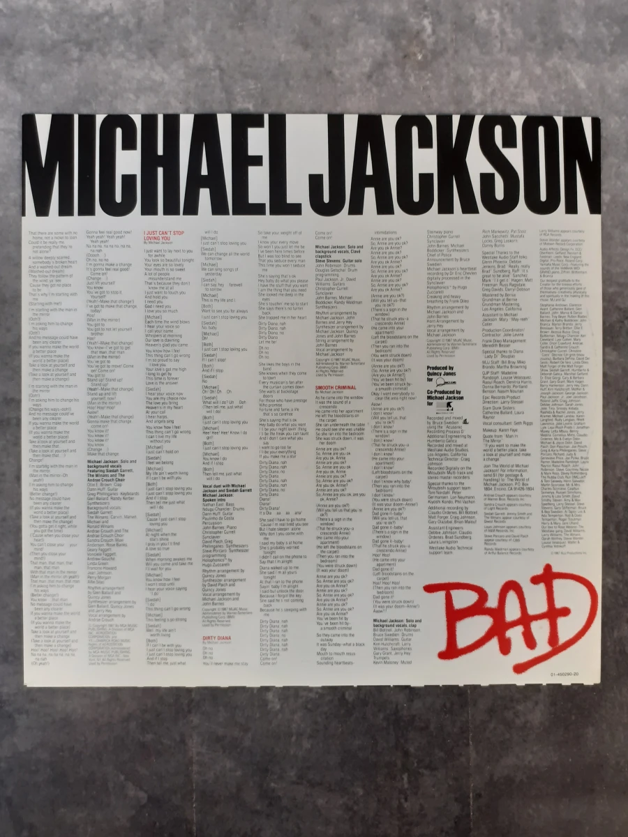 Vinyl: Michael Jackson - Bad - foto 5