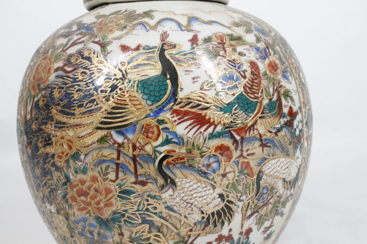 Vintage Japanse Satsuma gemberpot - foto 6