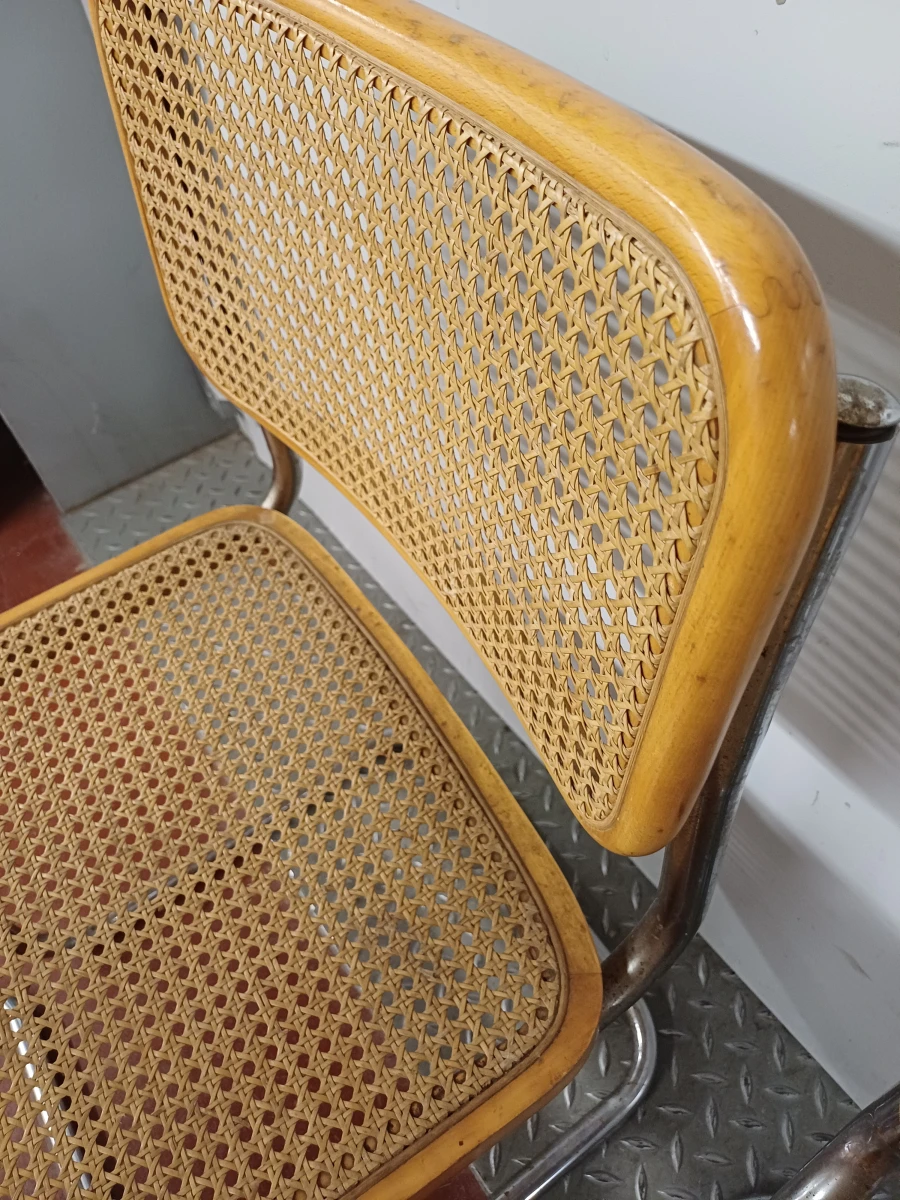 Set van 4 vintage Cesca-stoelen - foto 11