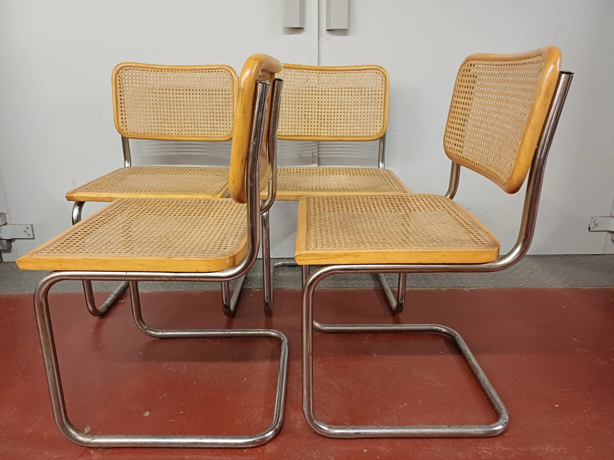 Set van 4 vintage Cesca-stoelen - foto 4