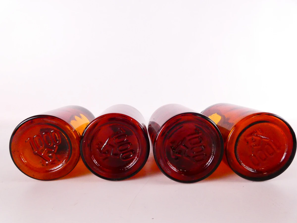 Mooie set van 15 vintage bruine apothekersflessen - foto 4