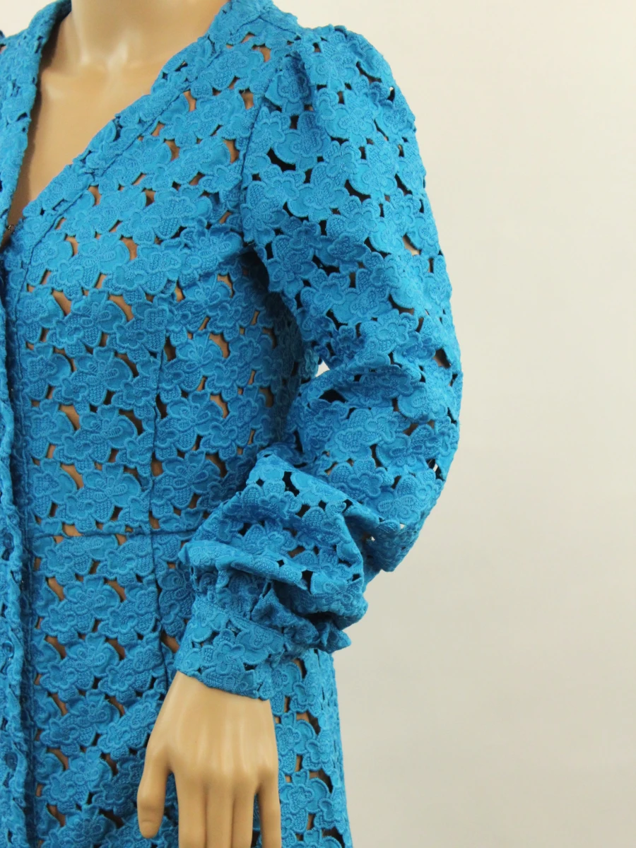 Michael Kors Blauwe vest/jurk met kantlook - foto 3