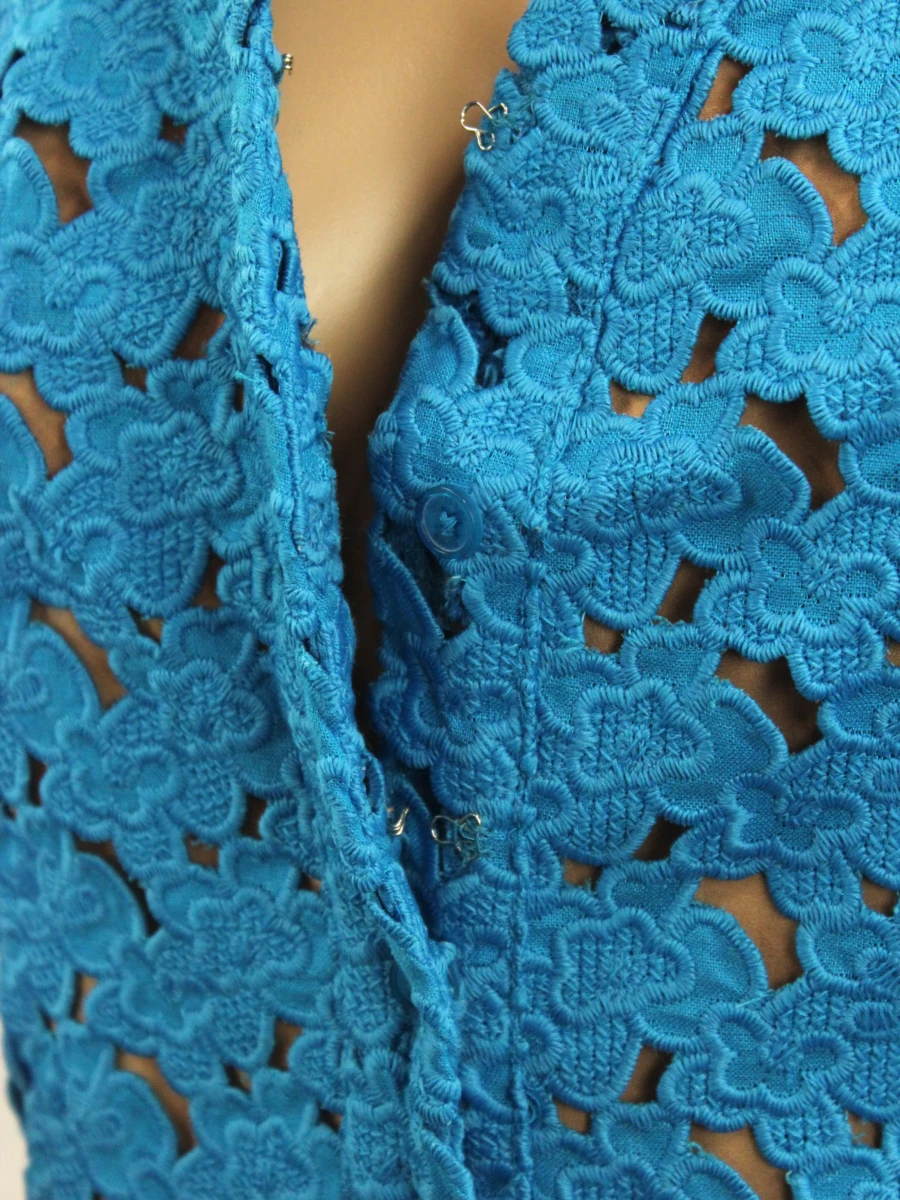 Michael Kors Blauwe vest/jurk met kantlook - foto 8