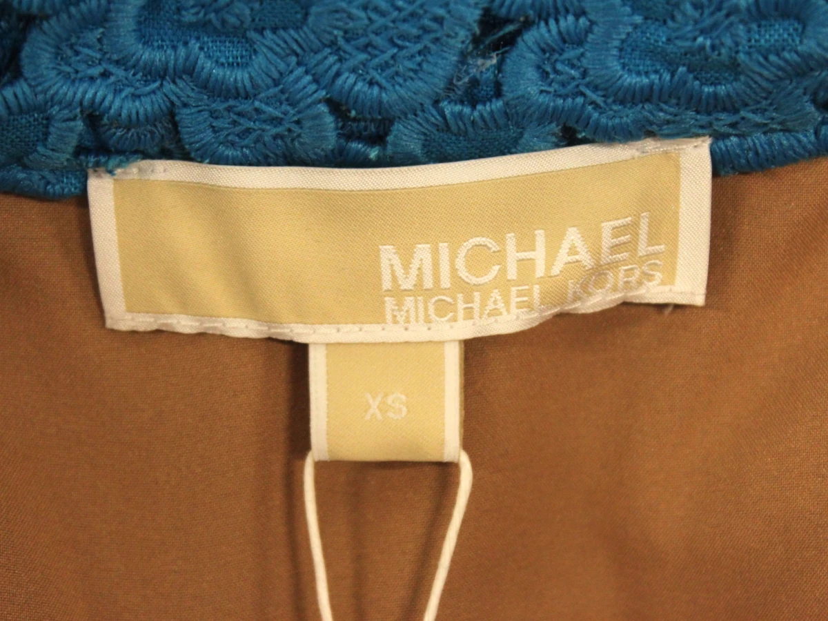 Michael Kors Blauwe vest/jurk met kantlook - foto 10