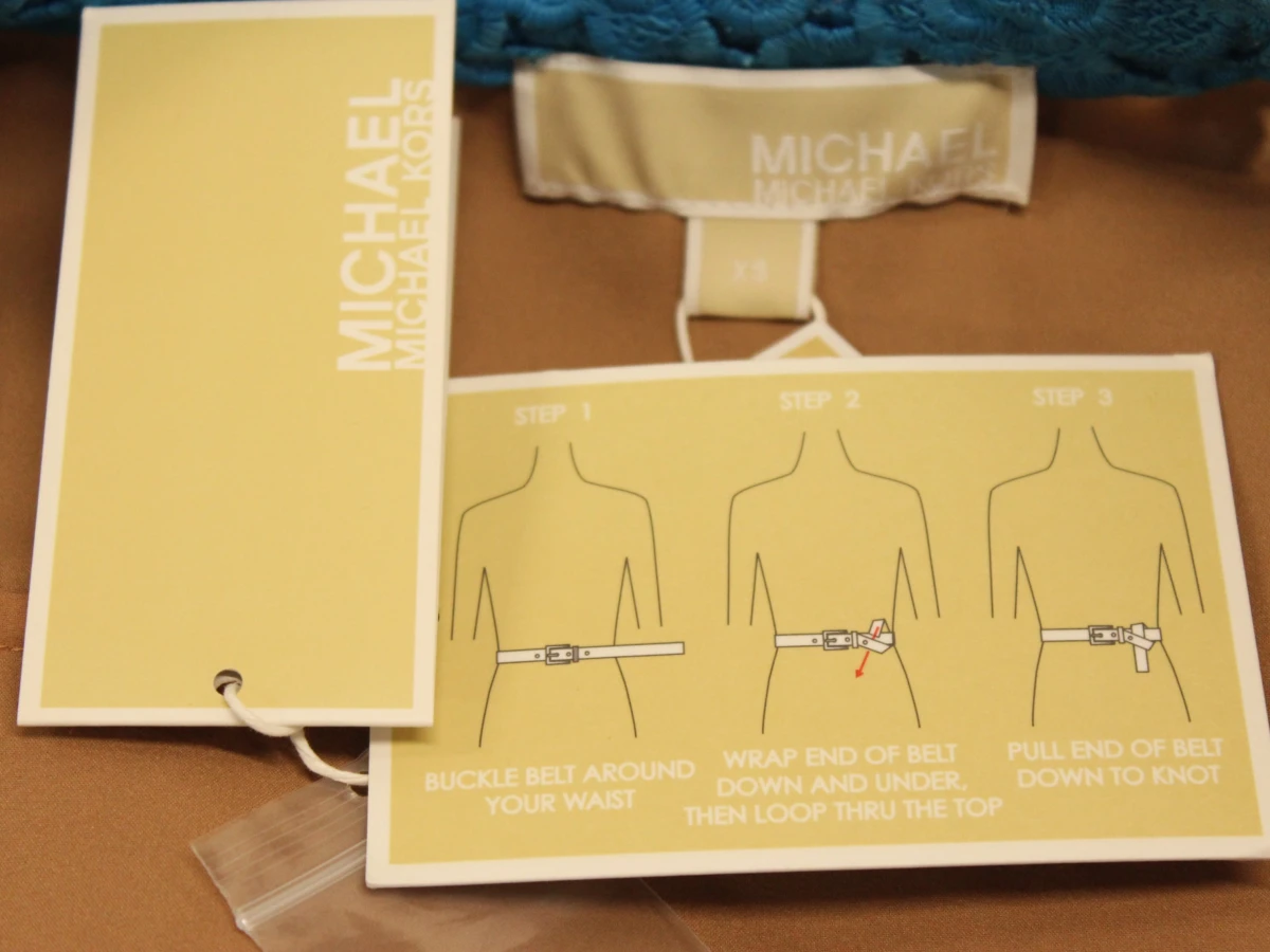 Michael Kors Blauwe vest/jurk met kantlook - foto 11