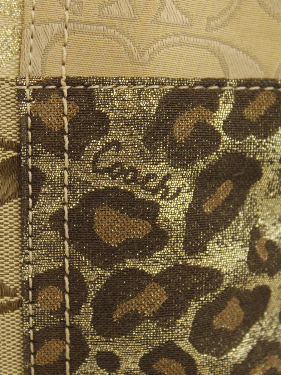 Coach - Patchwork schoudertas in bruintinten - textiel en lakleder - foto 6