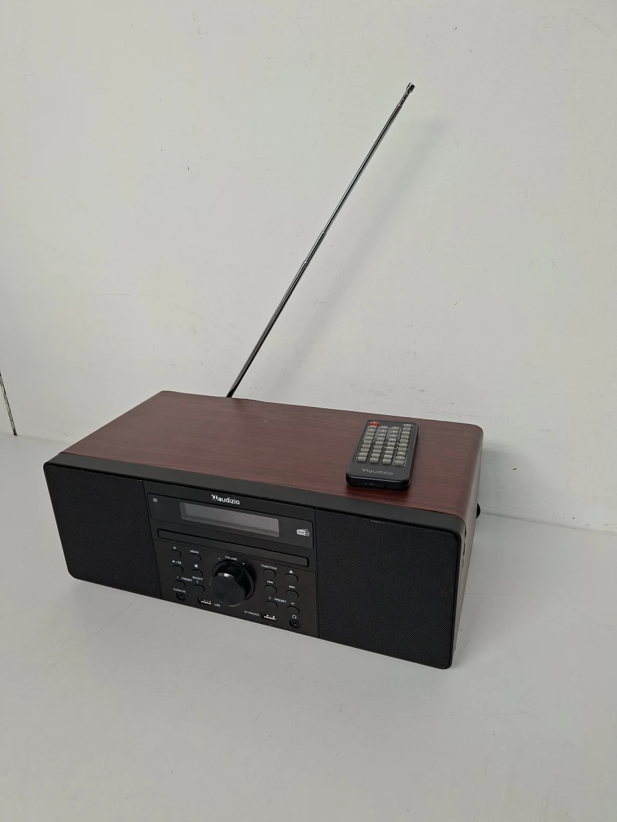 🏷️ Audizio Prato All-in-One Muzieksysteem (DAB+, Bluetooth & CD) – Luxe Houtlook - foto 6