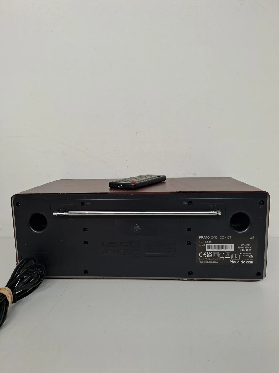 🏷️ Audizio Prato All-in-One Muzieksysteem (DAB+, Bluetooth & CD) – Luxe Houtlook - foto 3
