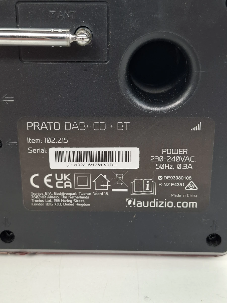 🏷️ Audizio Prato All-in-One Muzieksysteem (DAB+, Bluetooth & CD) – Luxe Houtlook - foto 5