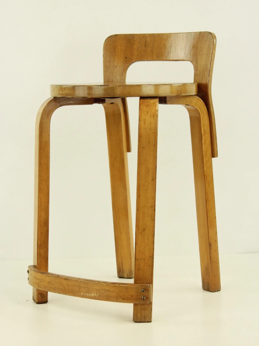 Alvar Aalto voor Artek - Chair K65 - berkenhout - design 1935 - foto 3