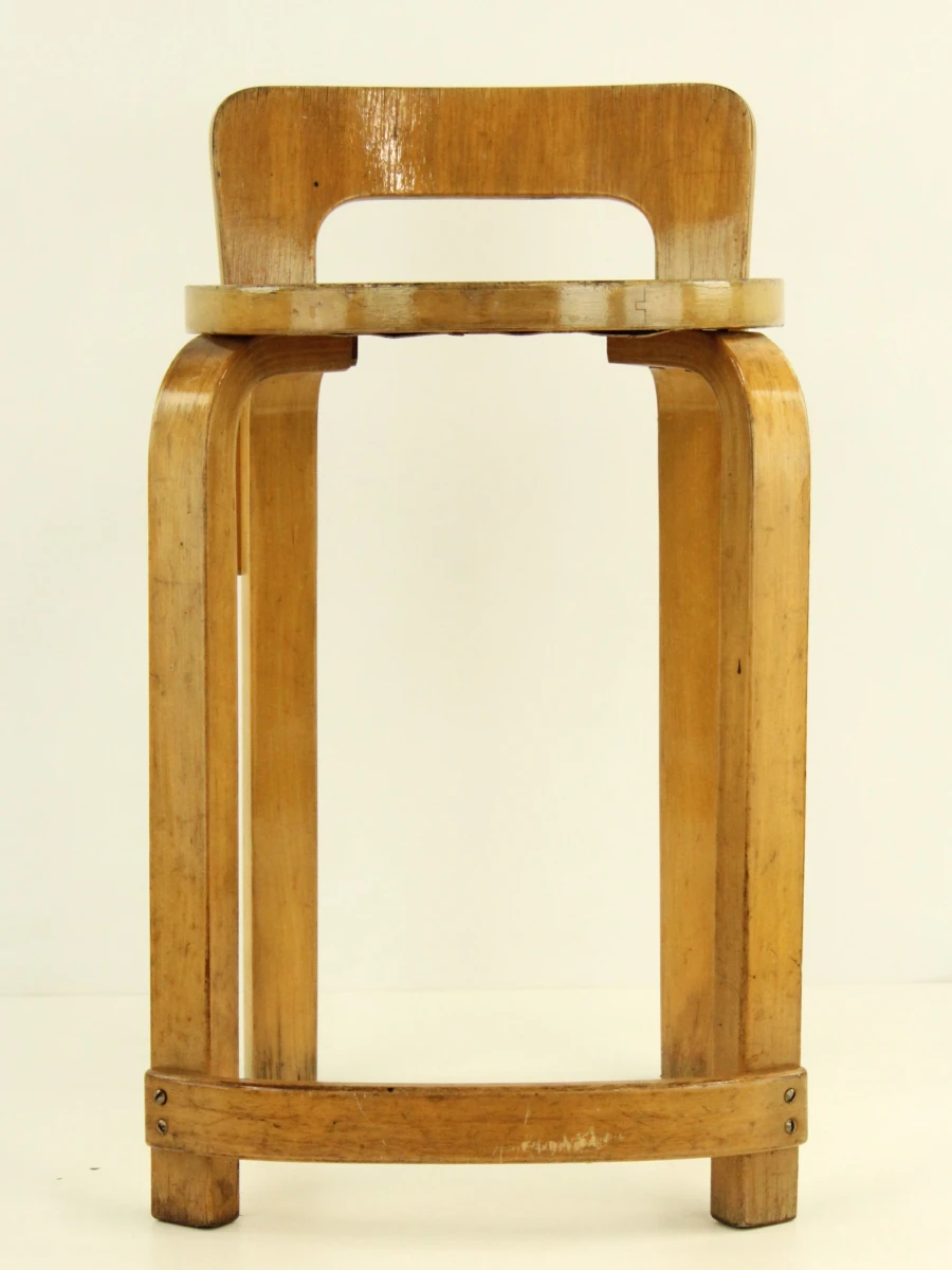 Alvar Aalto voor Artek - Chair K65 - berkenhout - design 1935 - foto 2