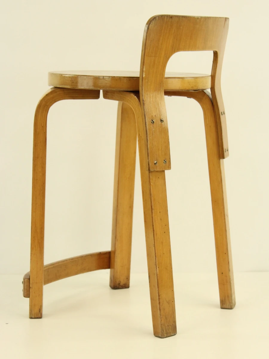Alvar Aalto voor Artek - Chair K65 - berkenhout - design 1935 - foto 8