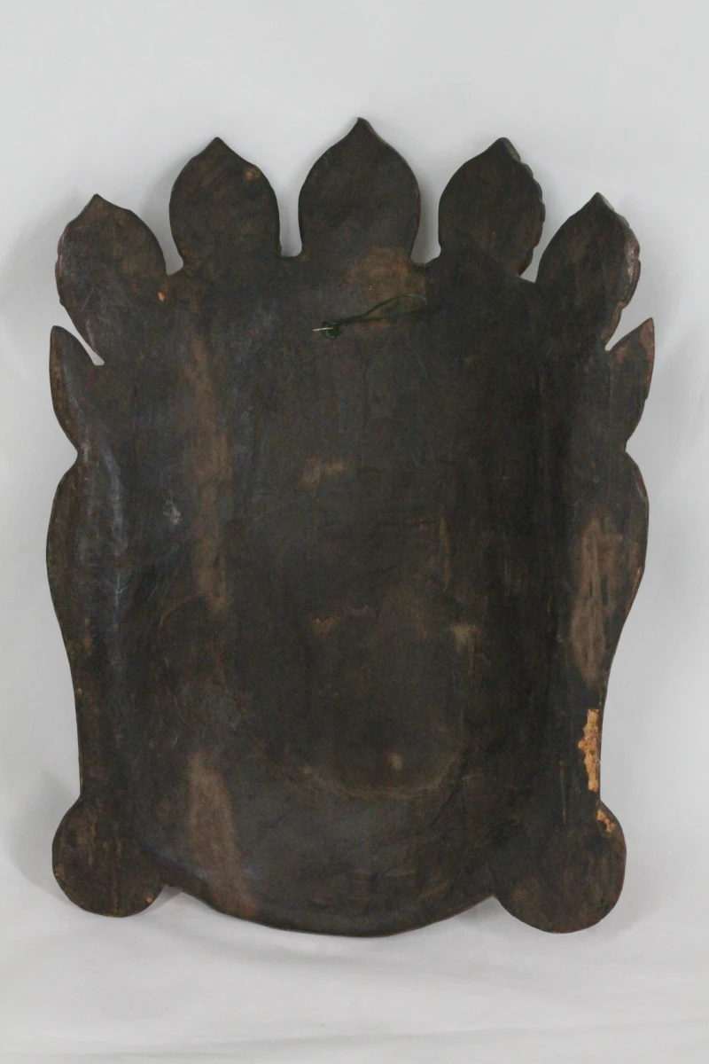 Handgesneden Tibetaans-Boeddhistisch masker - foto 3