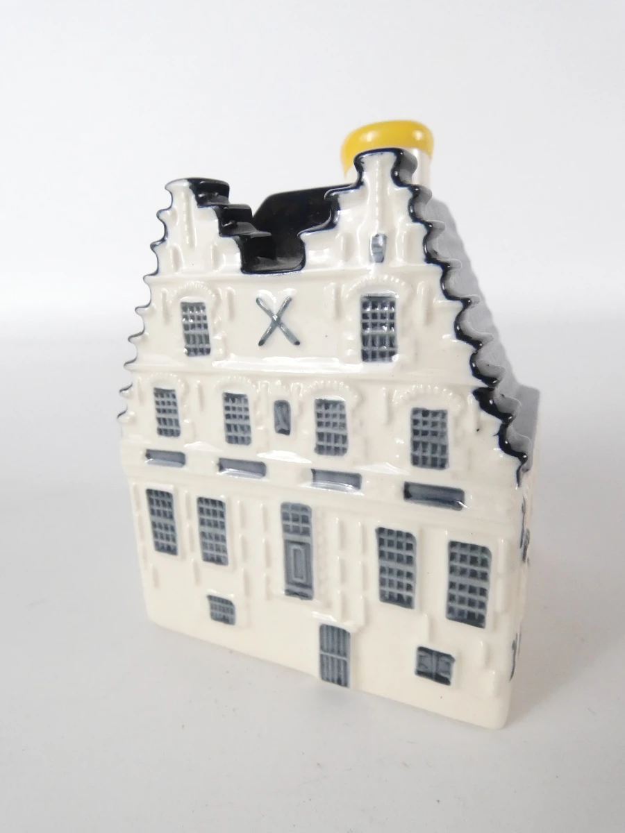 8 Delfts Blauwe KLM keramische huisjes - foto 6