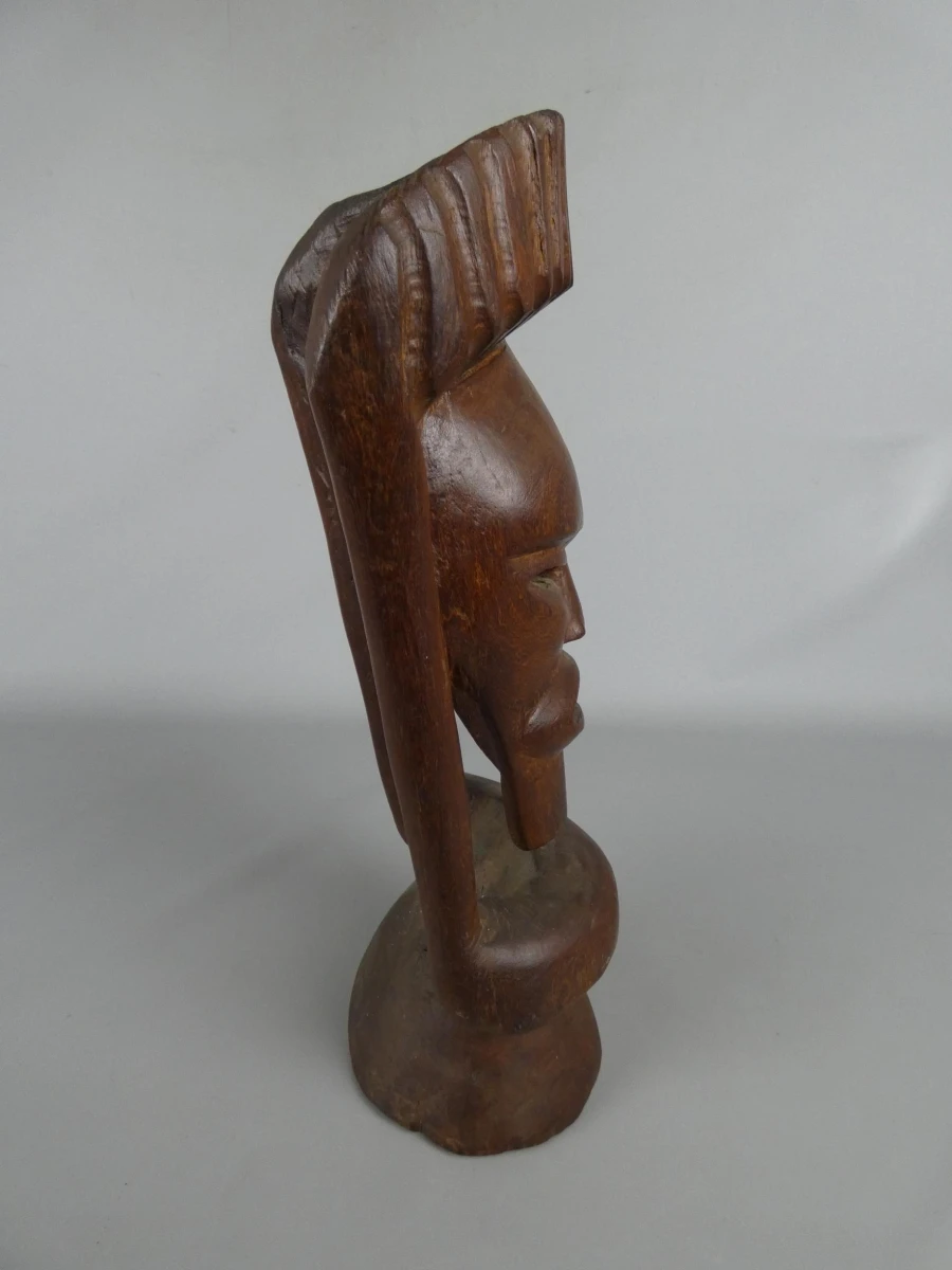 Houten tribaal masker - foto 2