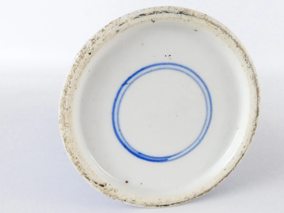 Blauw-witte keramische vazen met bloemmotief - foto 6