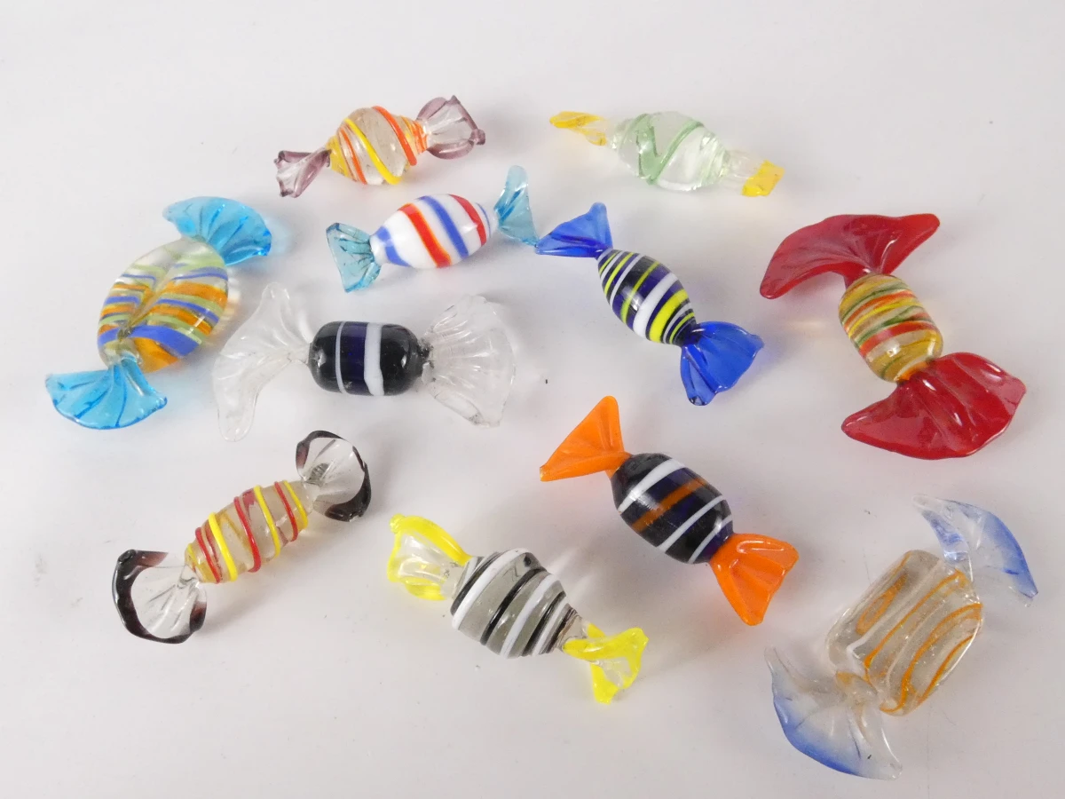 Glazen snoepjes (52 stuks), Murano Stijl - foto 9