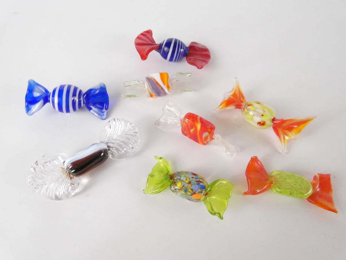 Glazen snoepjes (52 stuks), Murano Stijl - foto 10