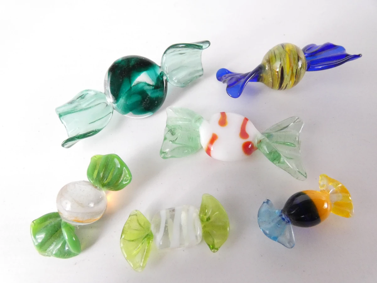 Glazen snoepjes (52 stuks), Murano Stijl - foto 14
