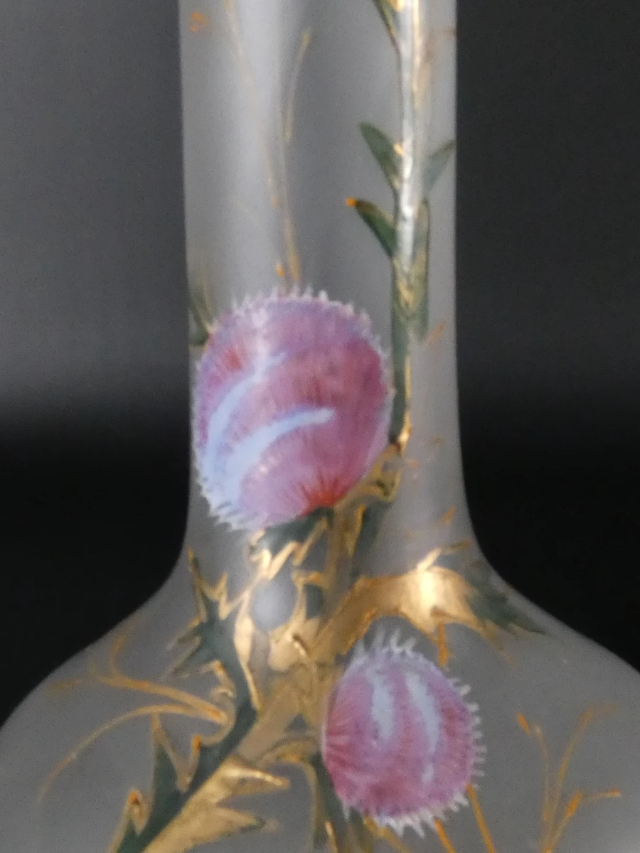2 Vintage glazen vazen - Art Nouveau-stijl - foto 5