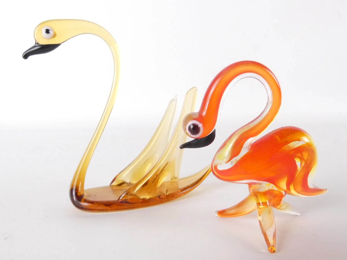 Set van diverse glazen dierfiguren - foto 4