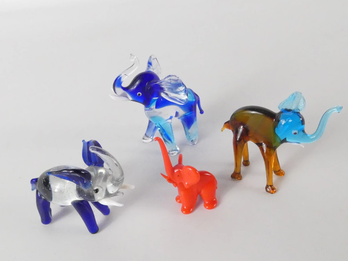 Set van diverse glazen dierfiguren - foto 8