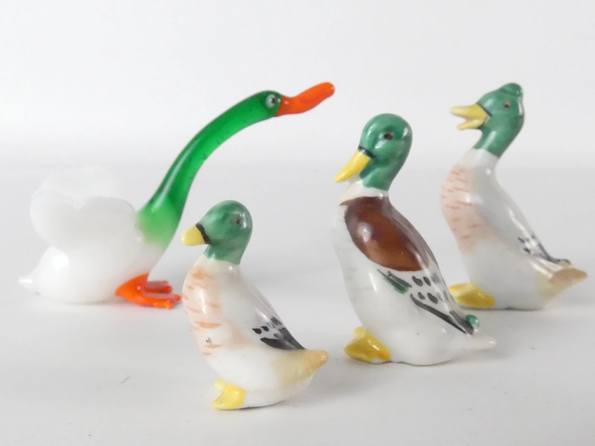 Set van diverse glazen dierfiguren - foto 14