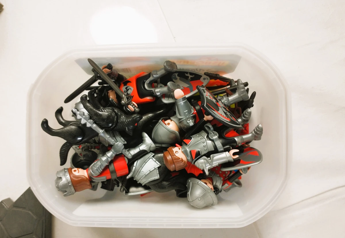 PLAYMOBIL Knights 6001 Falkenritterburg met doos en figuren - foto 4