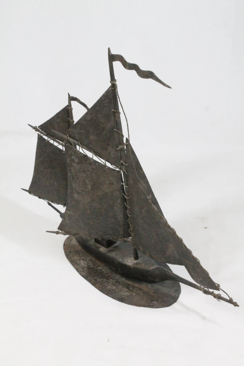 Decoratief metalen zeilschip - foto 6
