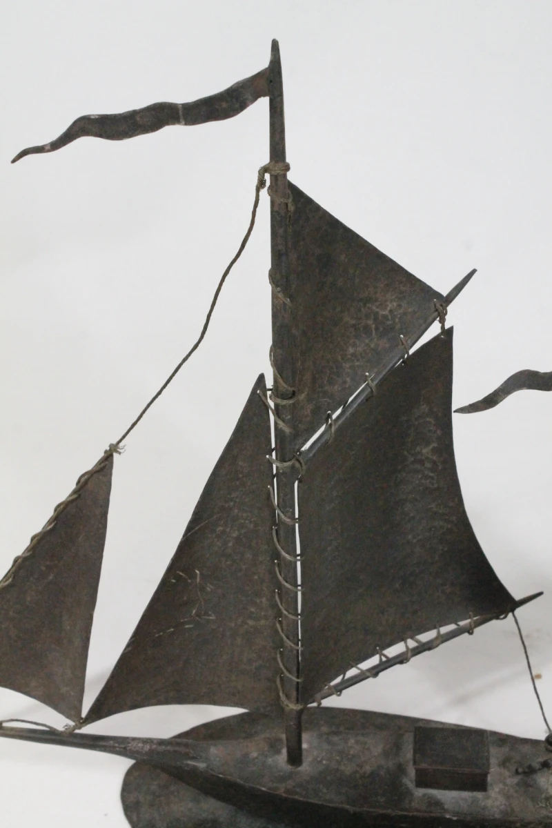 Decoratief metalen zeilschip - foto 3