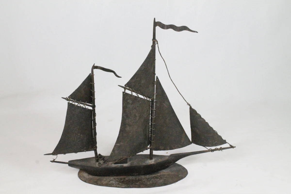 Decoratief metalen zeilschip - foto 5