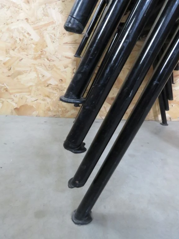 Set van 5 zwarte design stoelen Lamm Parma Italy - foto 8