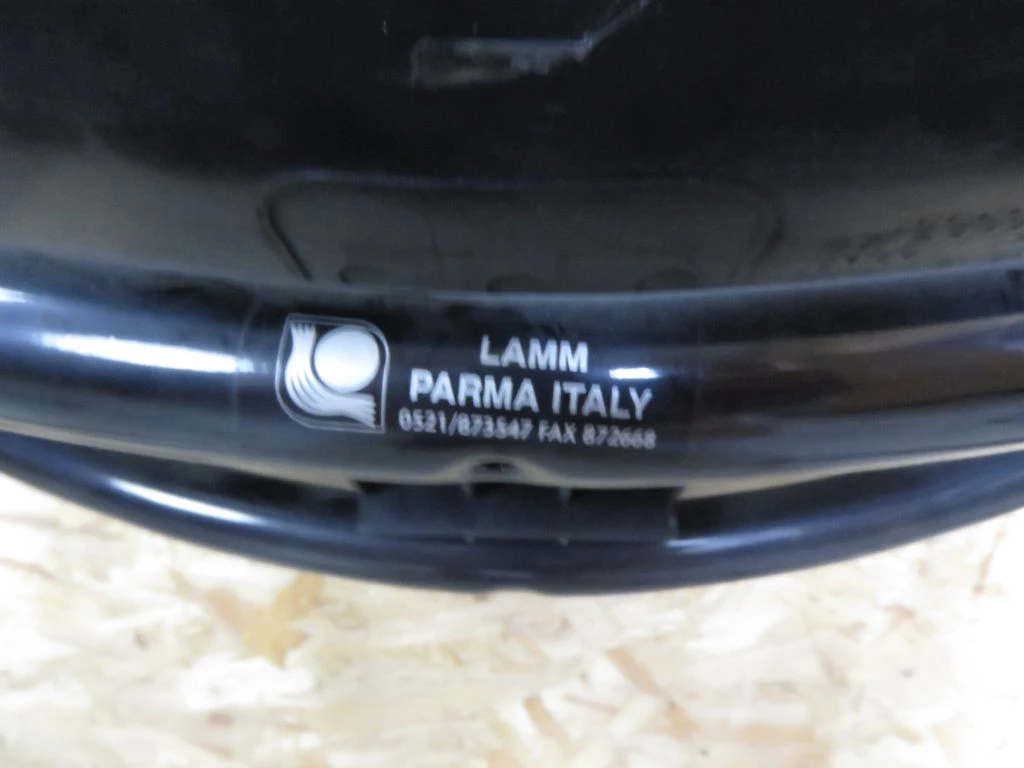 Set van 5 zwarte design stoelen Lamm Parma Italy - foto 5