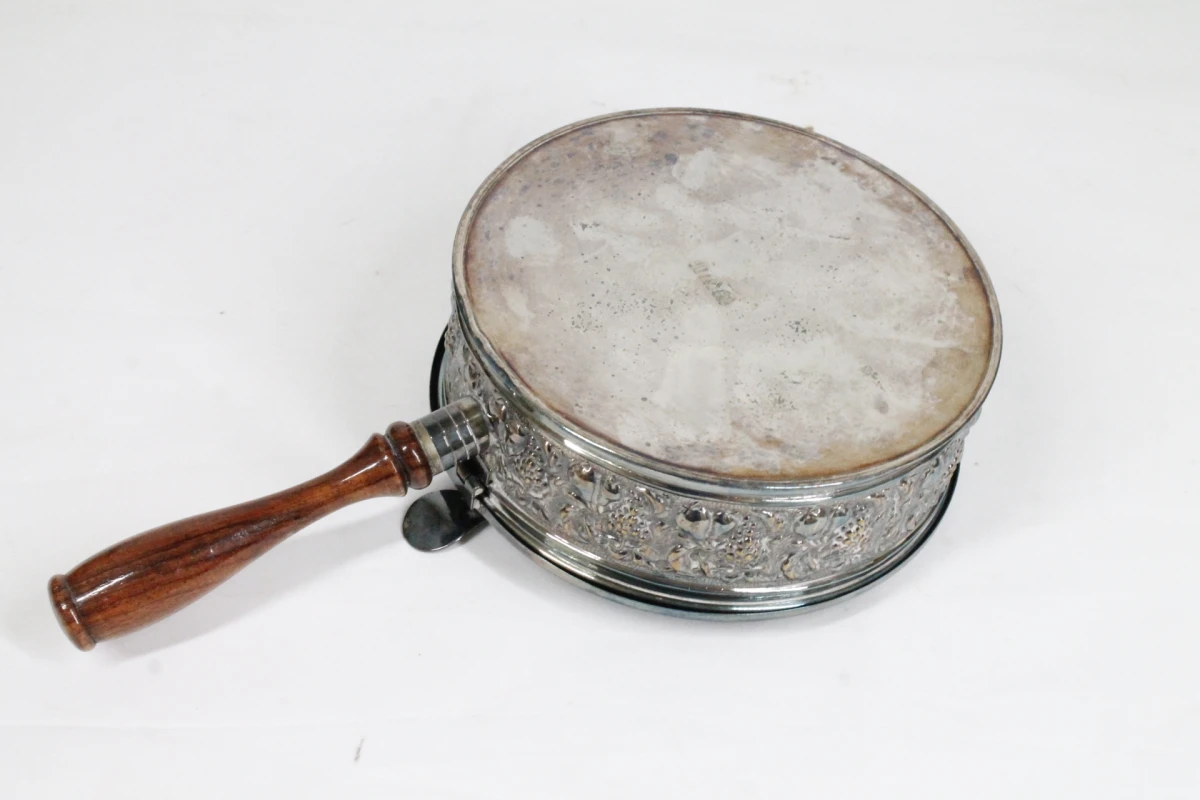 Verzilverde Vintage Silent Butler (Kruimelvanger) - foto 6