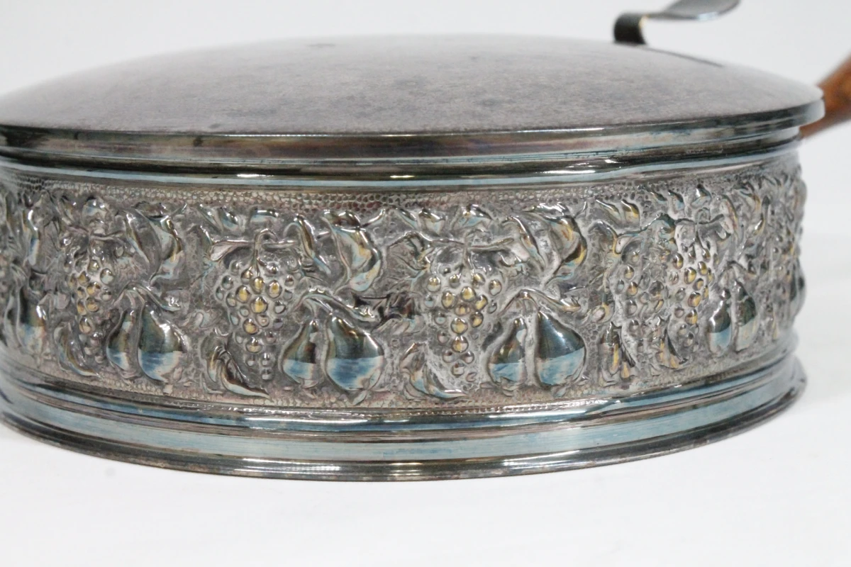 Verzilverde Vintage Silent Butler (Kruimelvanger) - foto 4