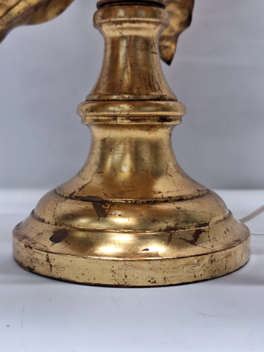 XL vintage Italiaanse Toleware bloemenlamp - Florentijnse Hollywood Regency, jaren ’50/’60 - foto 10