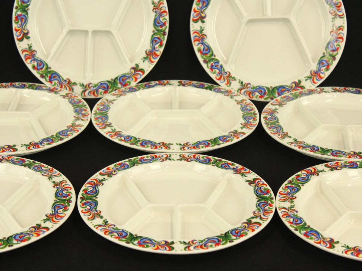 Villeroy & Boch Rooster design set van 8 vintage fondueborden - foto 2