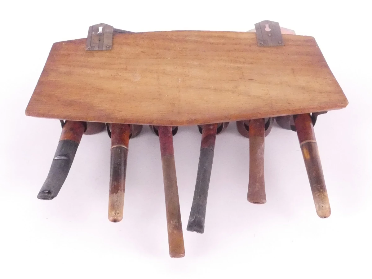 Set vintage pijpen met houten pijpenrekken - foto 5