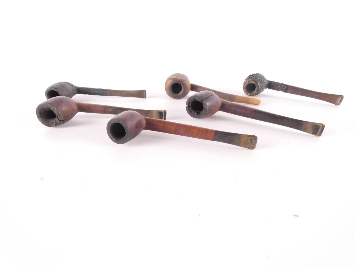 Set vintage pijpen met houten pijpenrekken - foto 11