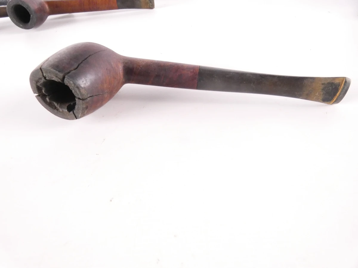 Set vintage pijpen met houten pijpenrekken - foto 12