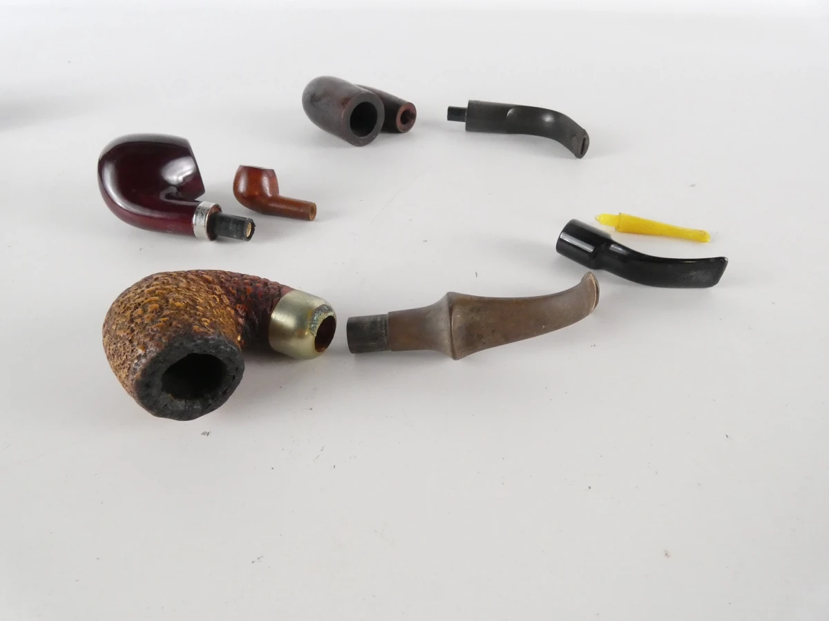 Set vintage pijpen met houten pijpenrekken - foto 45