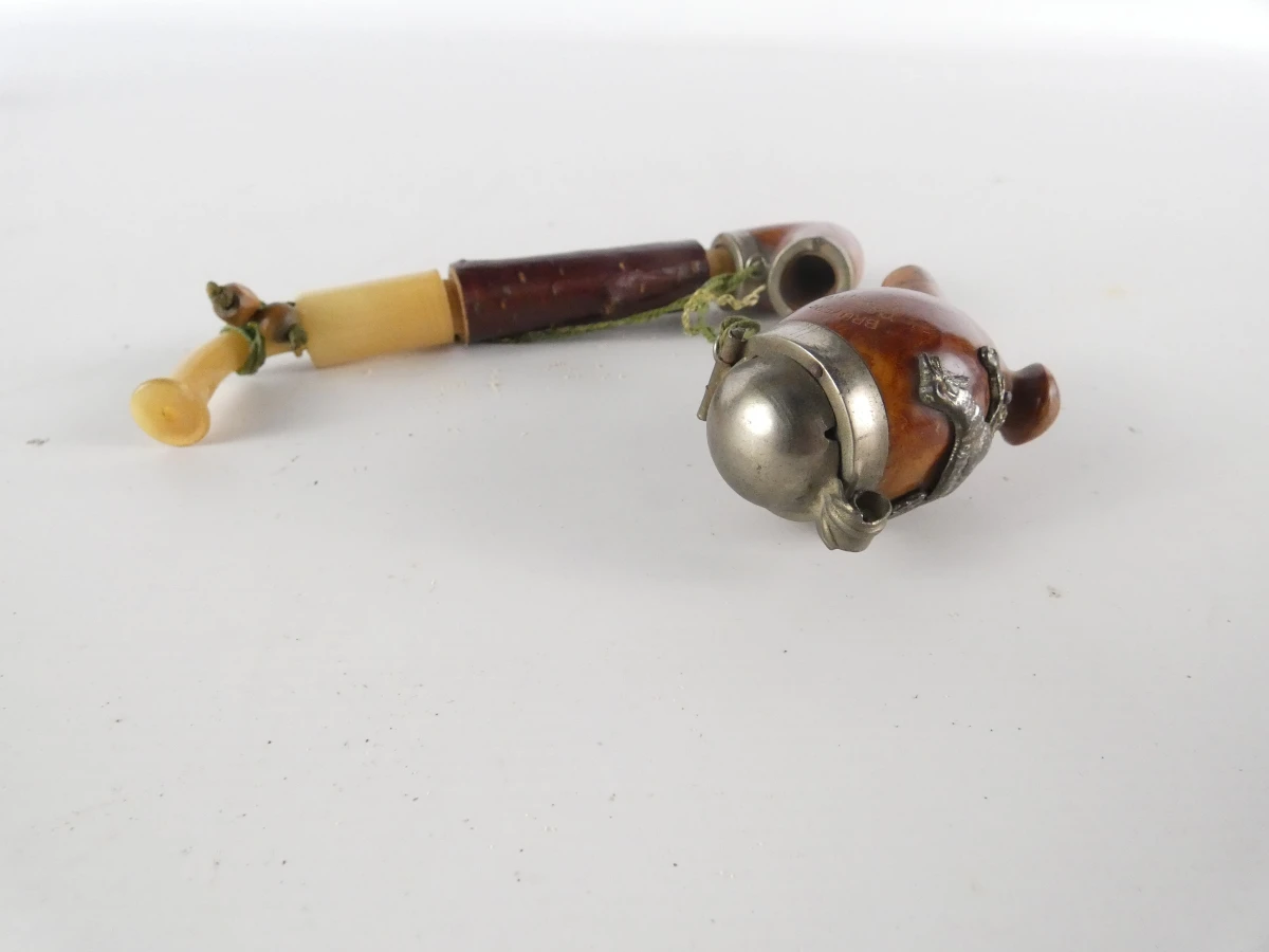 Set vintage pijpen met houten pijpenrekken - foto 59