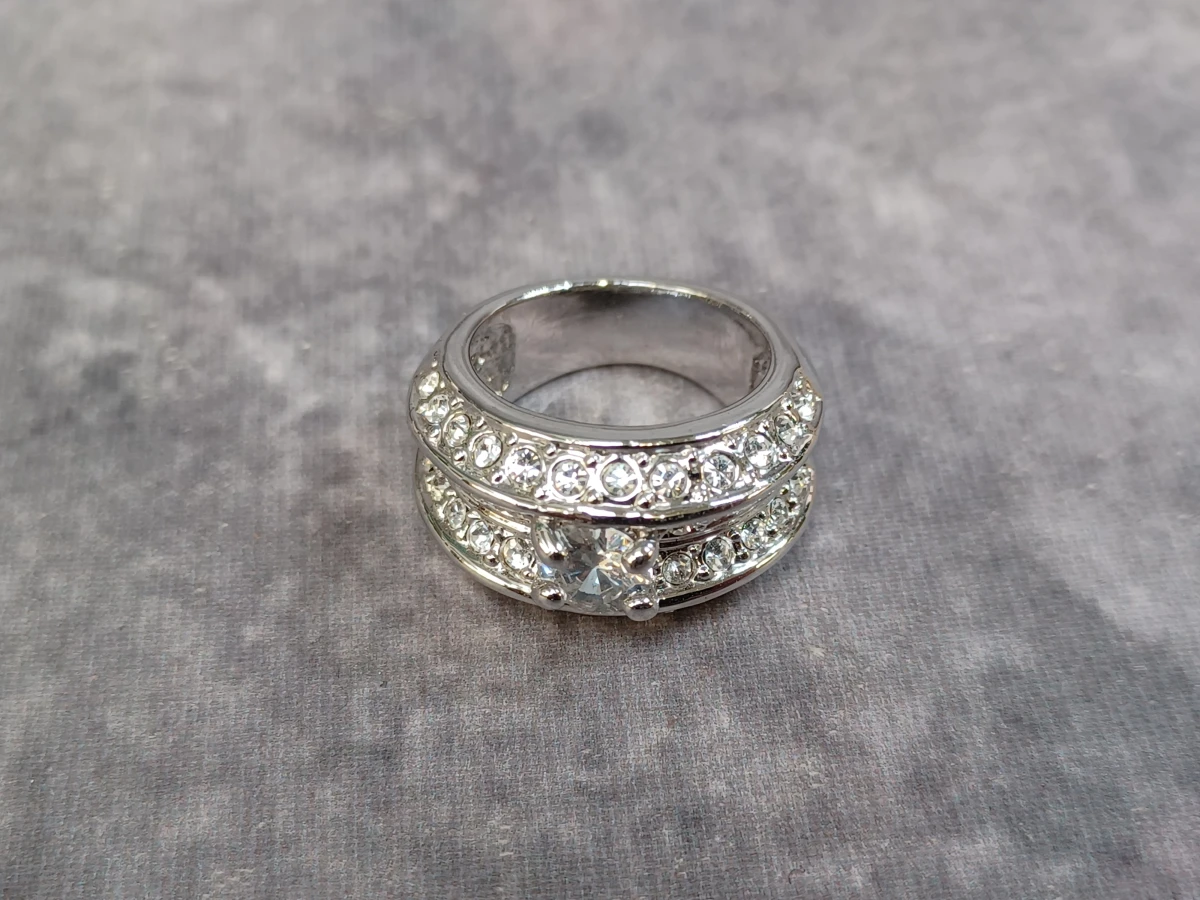 Elegante sieradenset met strass en parel-details  - Zilverkleurig / stainless steel - foto 3
