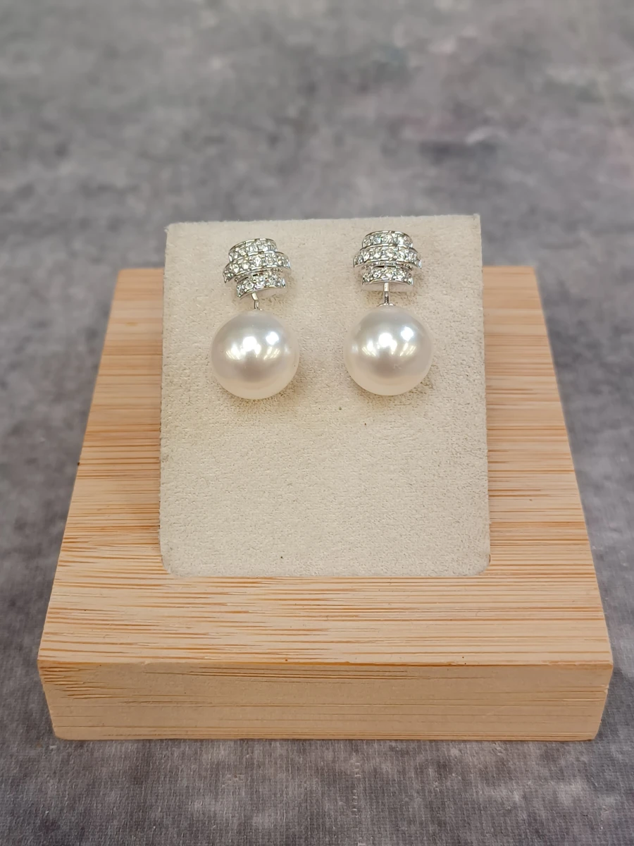 Elegante sieradenset met strass en parel-details  - Zilverkleurig / stainless steel - foto 26